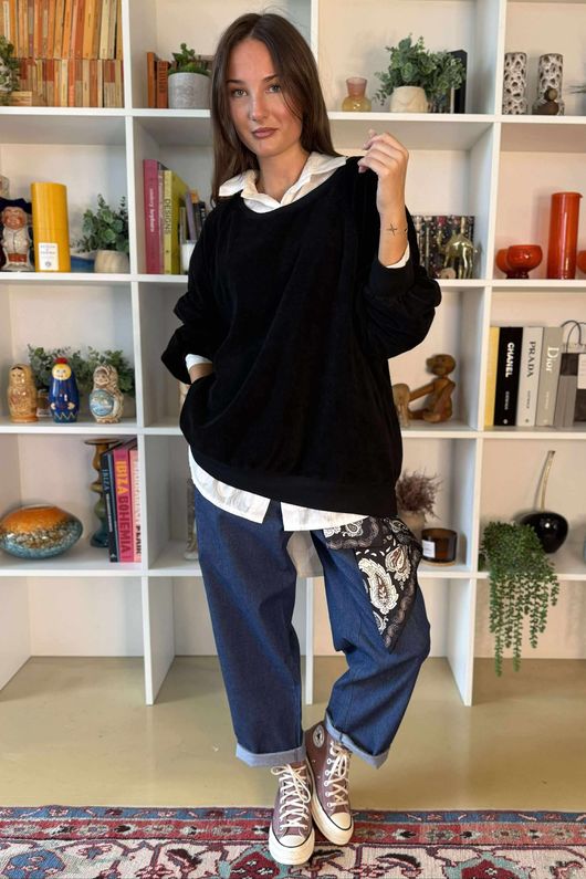 Terry B Classic Sweatshirt Black